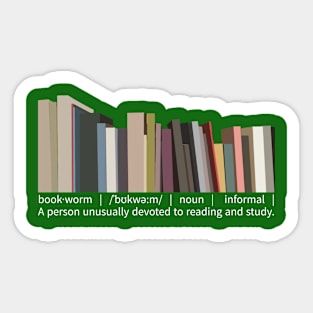 Bookworm Sticker